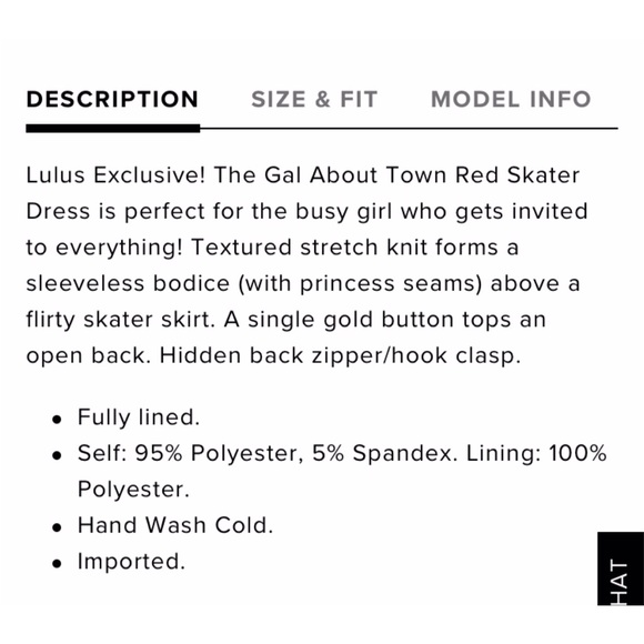 Gal About Town Red Skater Dress - NWT - Picture 3 of 6